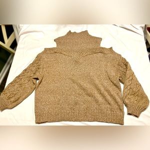 Nine West shoulder cut out turtleneck sweater.